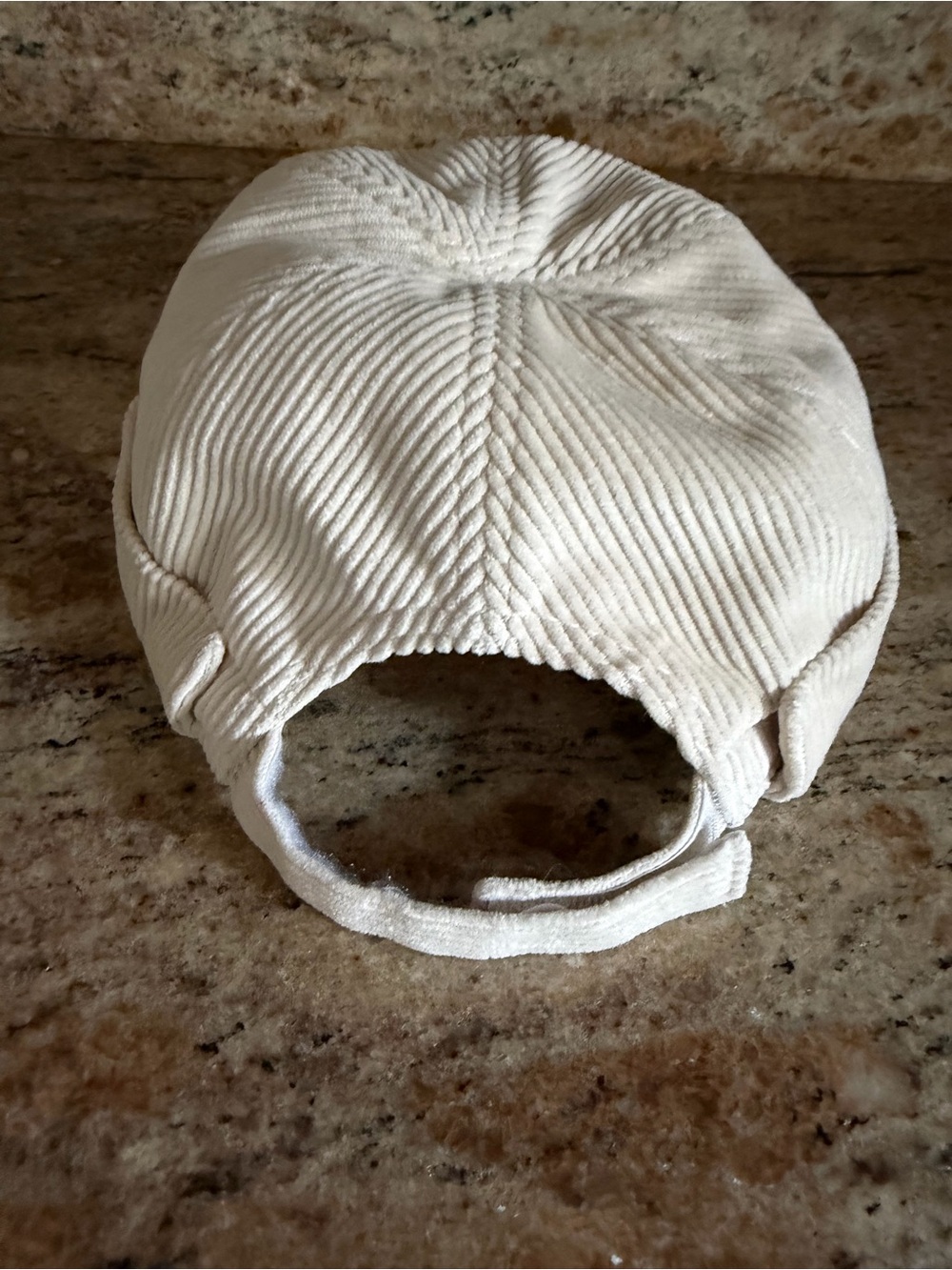 ZARA Cream Color Corduroy Cap